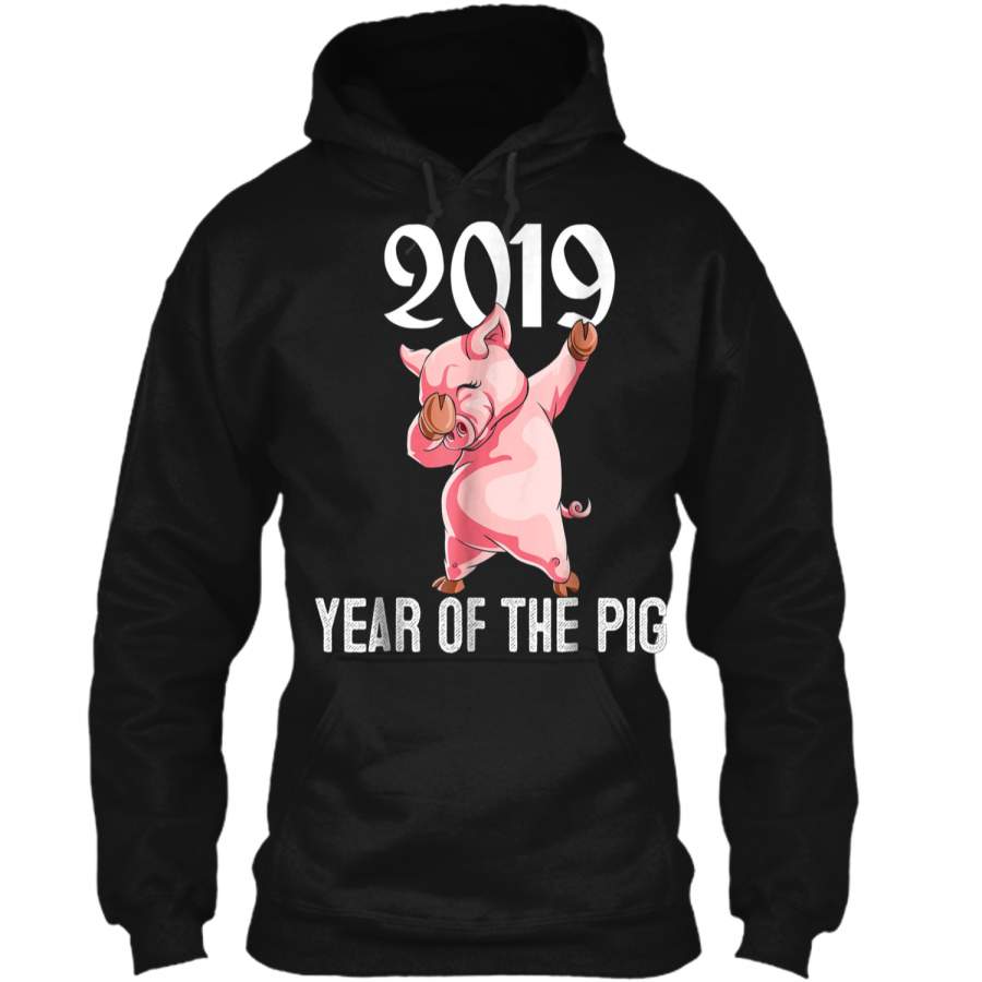 Year Of The Pig Dabbing Gift 2019 Chinese New Year Pullover Hoodie 8 oz