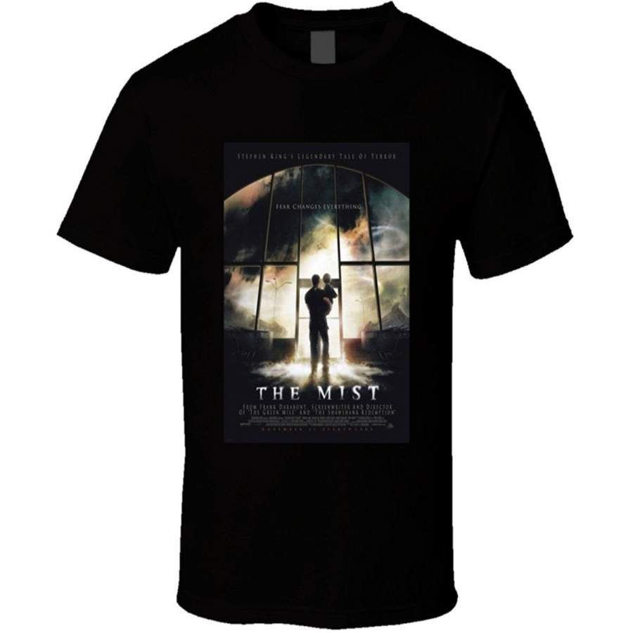 The Mist Cool Horror Cult Classic Movie Poster Fan T Shirt Fashion Short Sleeved T-Shirts Summer Funny Tee Shirt For Men