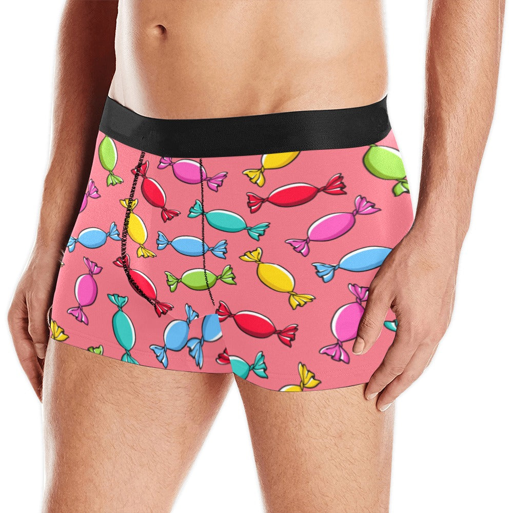 Colorful Wrapped Candy Pattern Men’S All Over Print Boxer Briefs Men’S Underwear