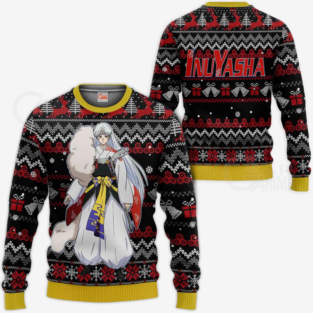 Sesshomaru Ugly Christmas Sweater Inuyasha Anime Xmas Gift VA11