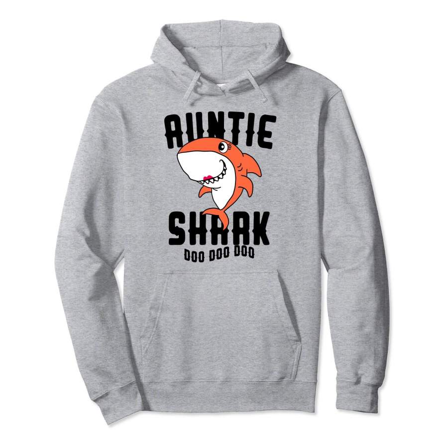 Auntie Shark Hoodie Mom Grandma Halloween Christmas Women