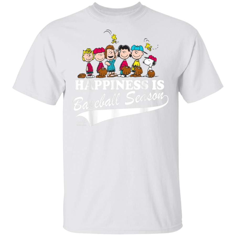 Peanuts Happiness Is Baseball Season T-Shirt