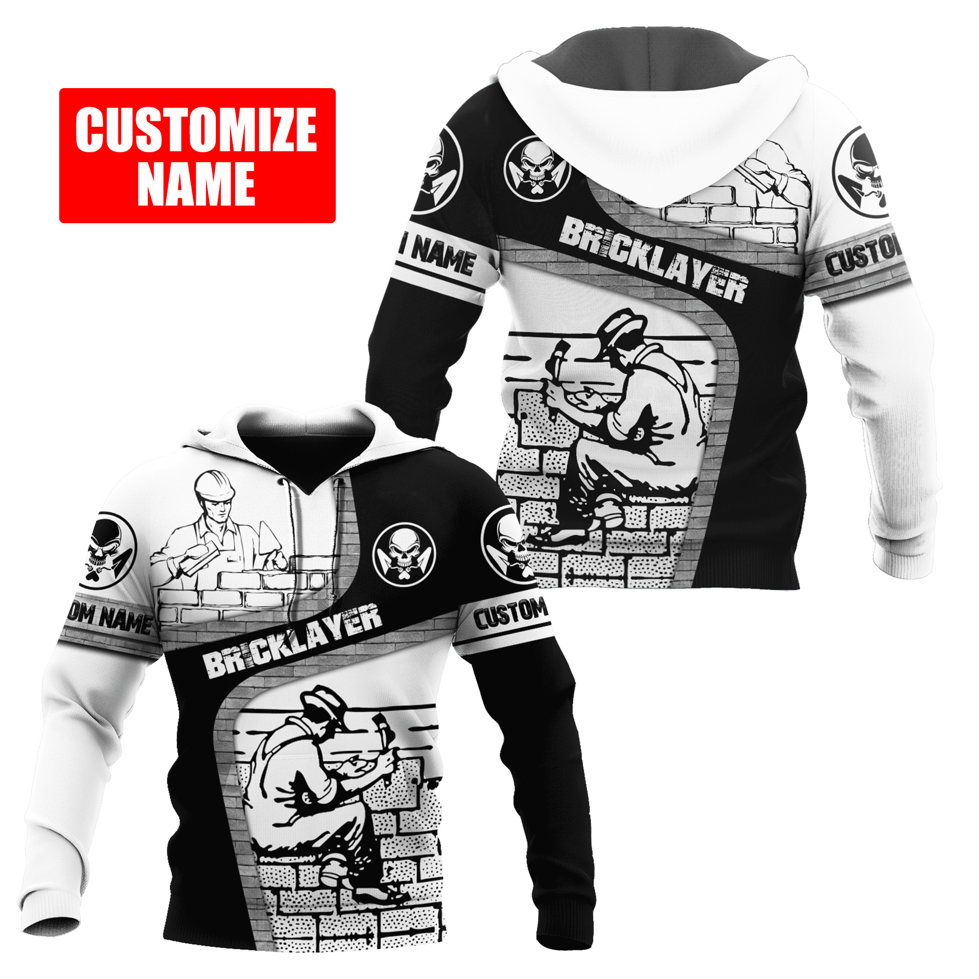 Bricklayer Custom Name Hoodies Sweater Printed For Men & Women | Cn2410 New Hoodies