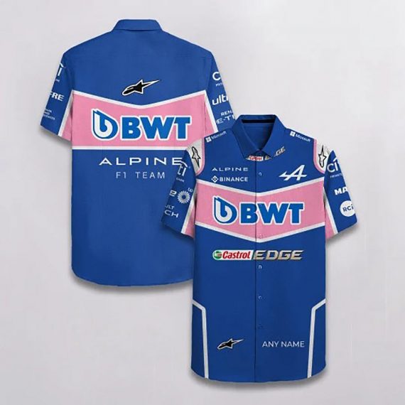 Personalized Bwt Alpine F1 Team Racing Castrol Edge Hawaii Shirt Aloha Beach Holiday Casual 908