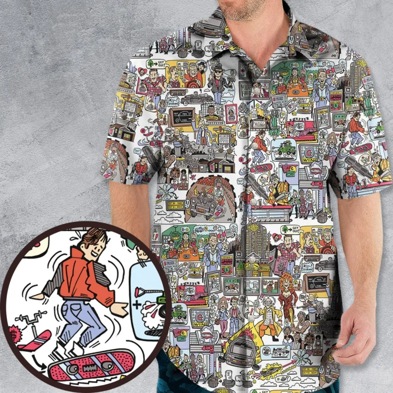 Back To Style Back To The Future Hawaiian Shirt