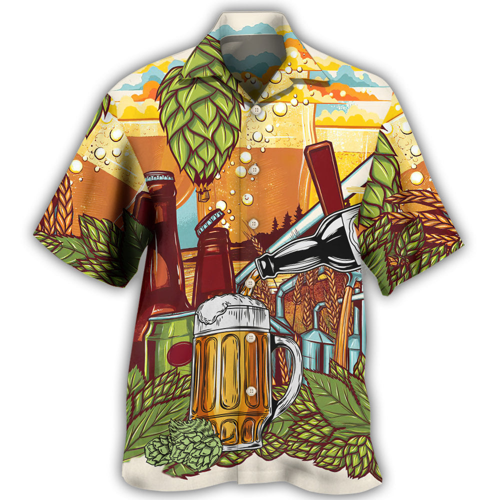 Beer Drinking It’S Beer Time – Hawaiian Shirt – Haws03Lin280722