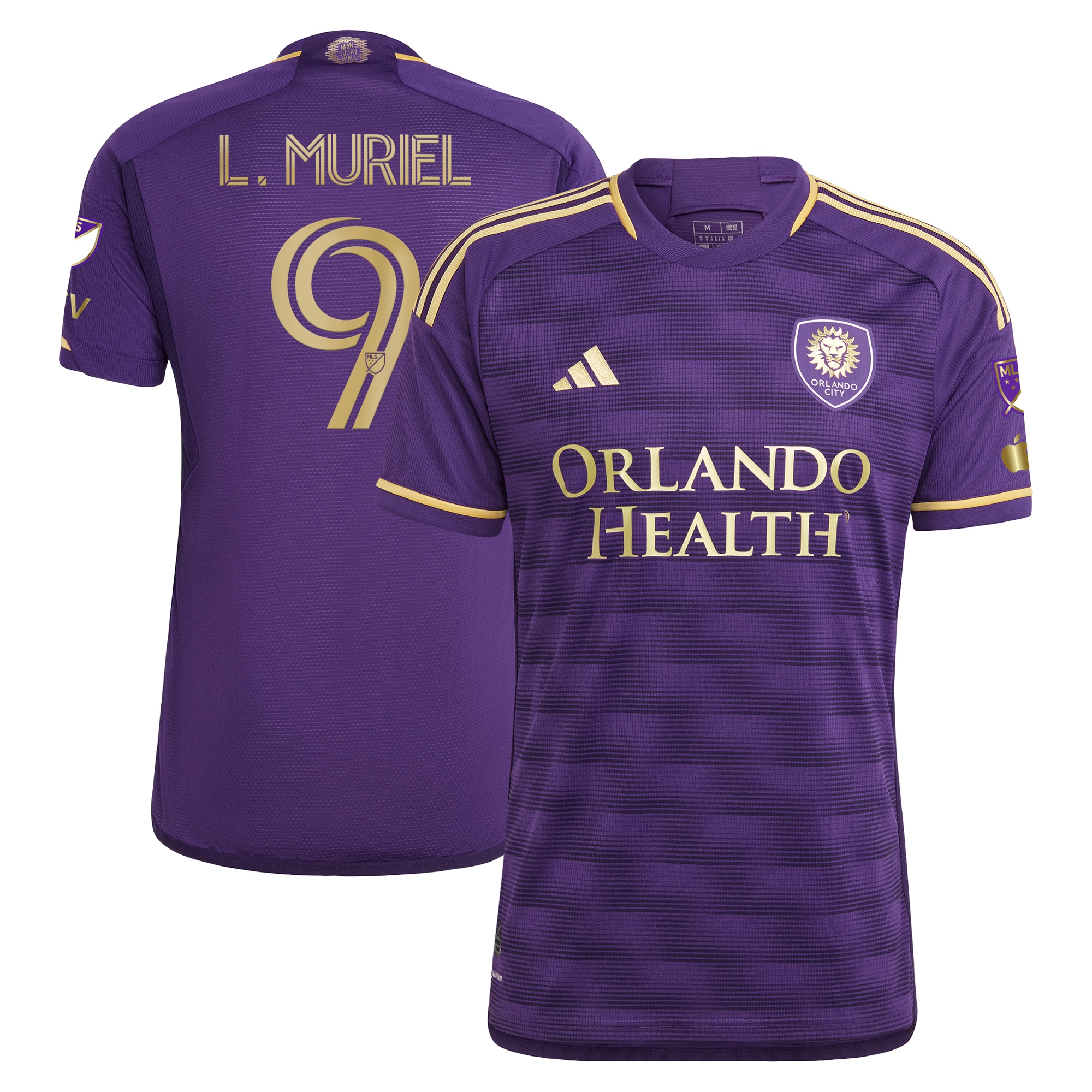 Luis Muriel Orlando City SC 2024 The Wall Kit Authentic Player Jersey – Purple