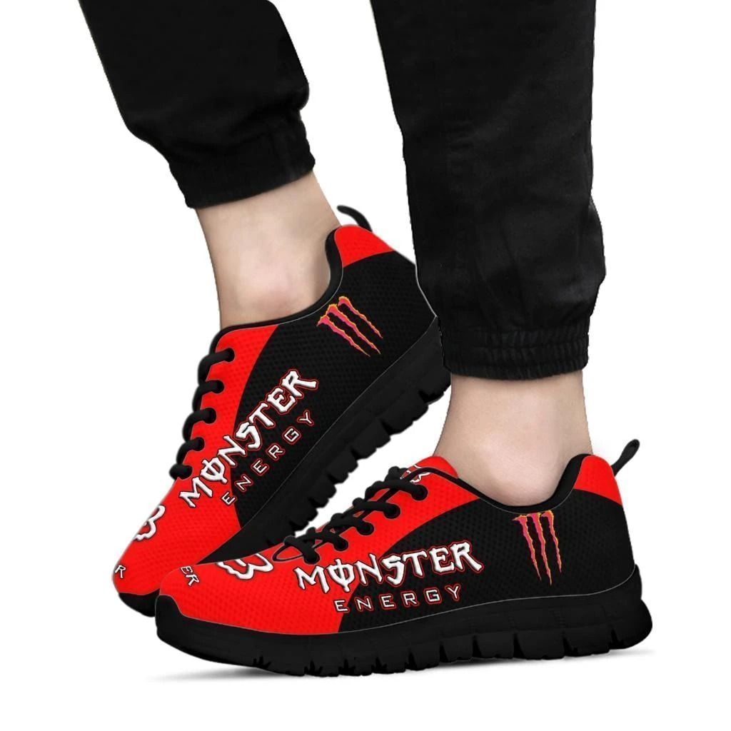 3D Printed Monster- BDA Sneakers For Men & Women (Red)