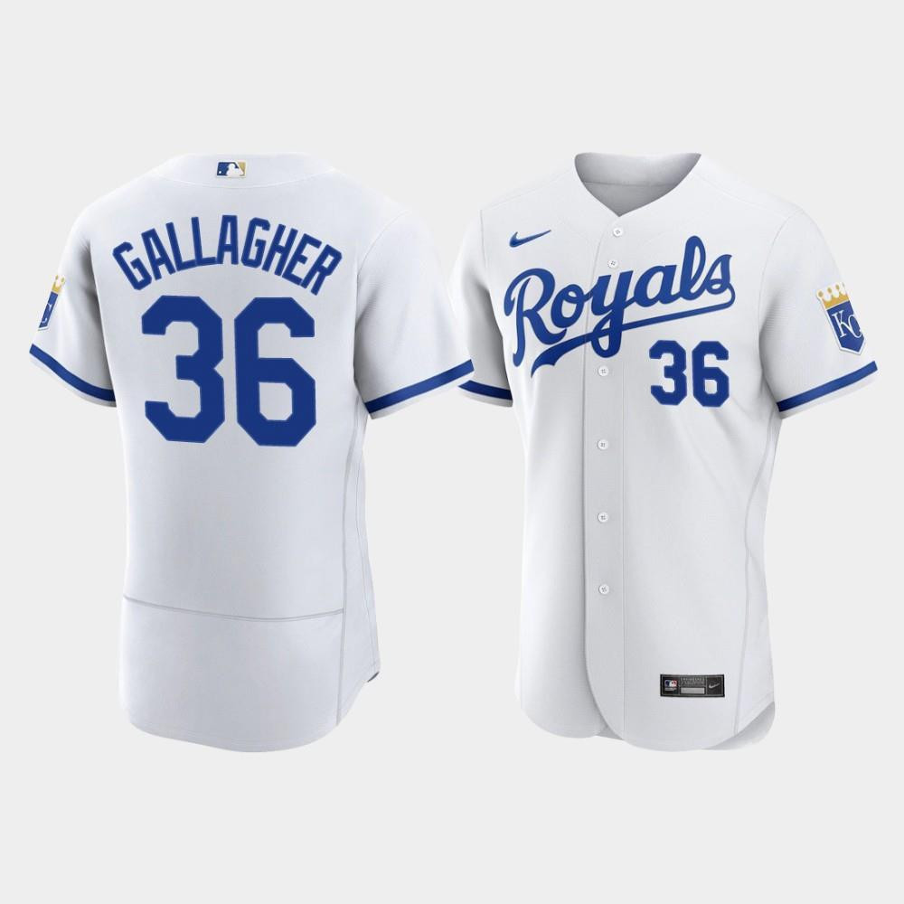 Cam Gallagher 36 Kansas City Royals Men’s 2022-23 Home Jersey – White Jersey