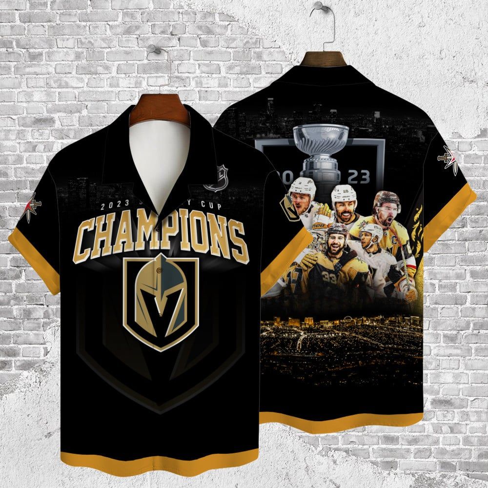 Vegas Golden Knights Champions Stanley Cup 3D Hawaiian Shirt