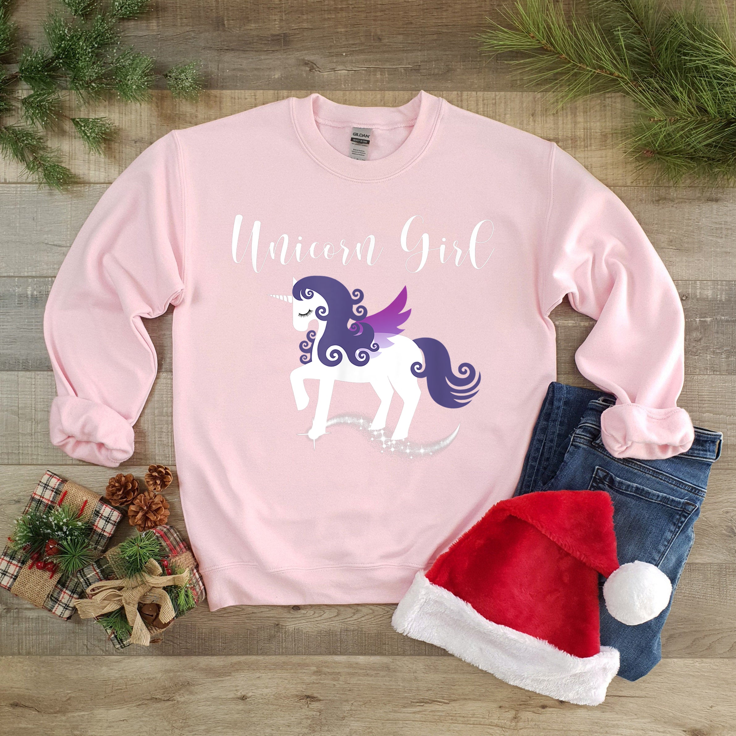 Unicorn Girl Winged Pegasus Fairy Tale Teen Kids Sweater Christmas Gifts For Mom, For Girl