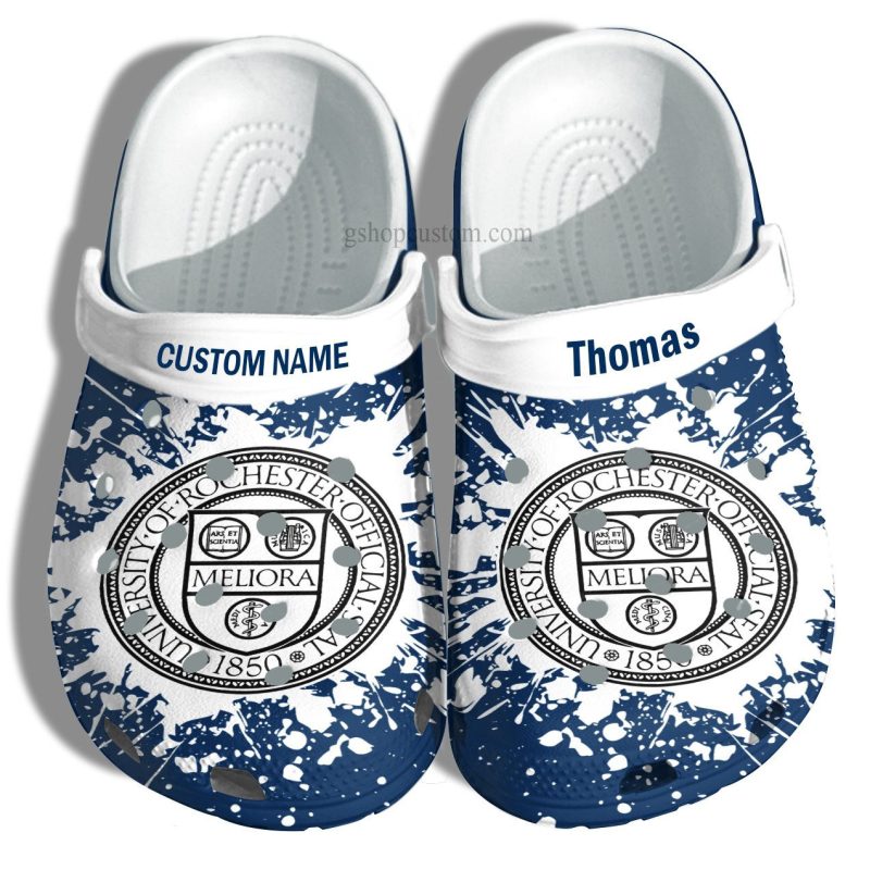 University Of Rochester Graduation Gifts Croc Shoes Customize- Admission Gift Shoes