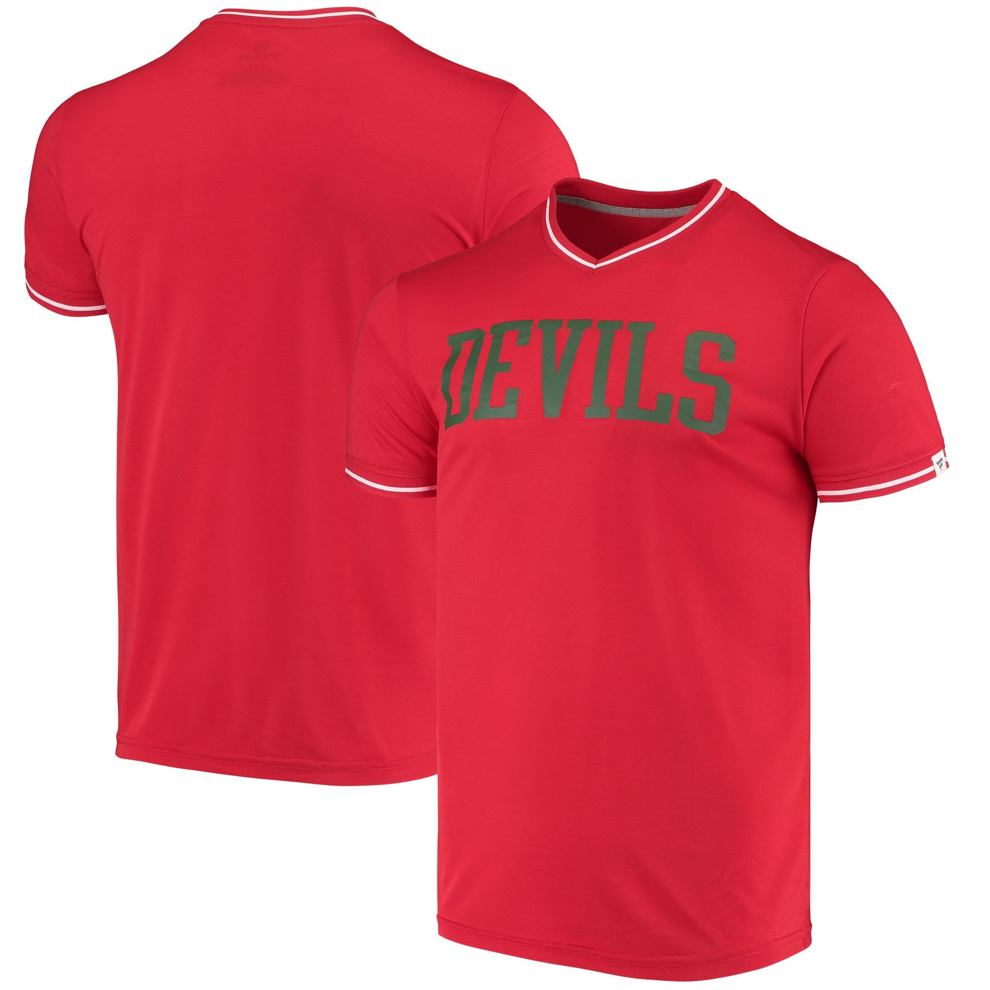 Men’S Fanatics Branded Red New Jersey Devils True Classics V-Neck T-Shirt