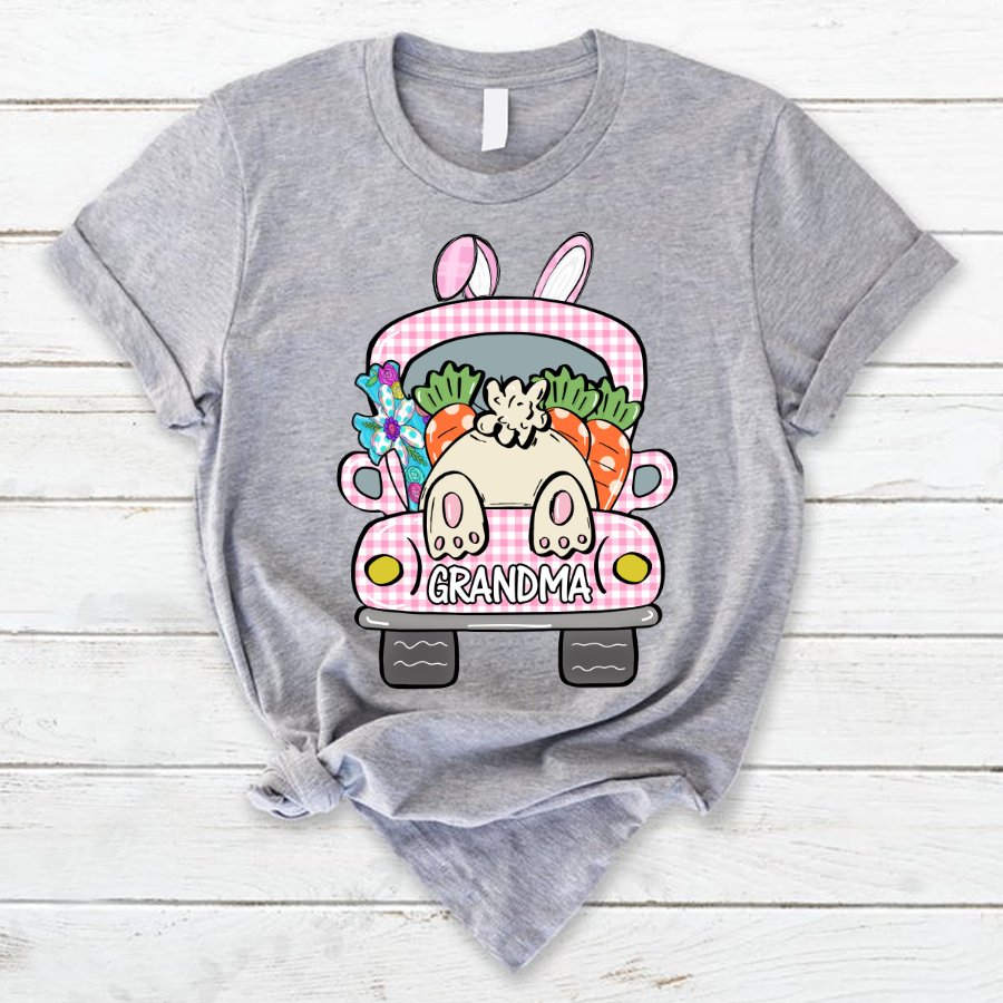 Personalized Grandma Bunny Easter Day T-Shirt