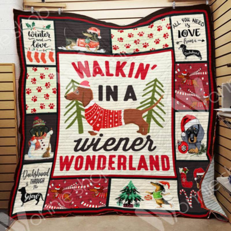 Dachshund Dog Christmas Blanket OCT2901 81O50