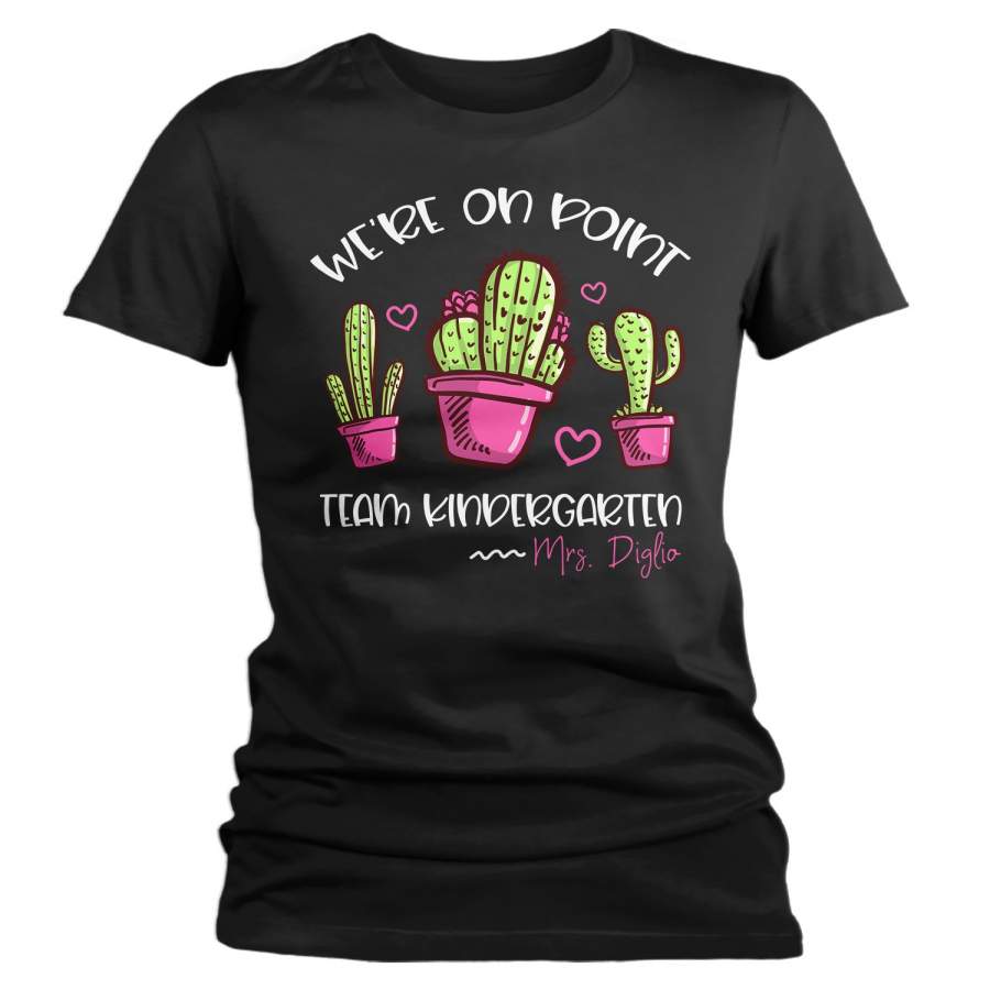 Women’s Personalized Teacher T Shirt On Point Cactus Shirts Custom T Shirt Custom Cute Teacher School Shirts