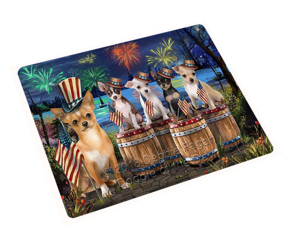 4Th Of July Independence Day Fireworks Chihuahuas At The Lake Blanket Blnkt75315