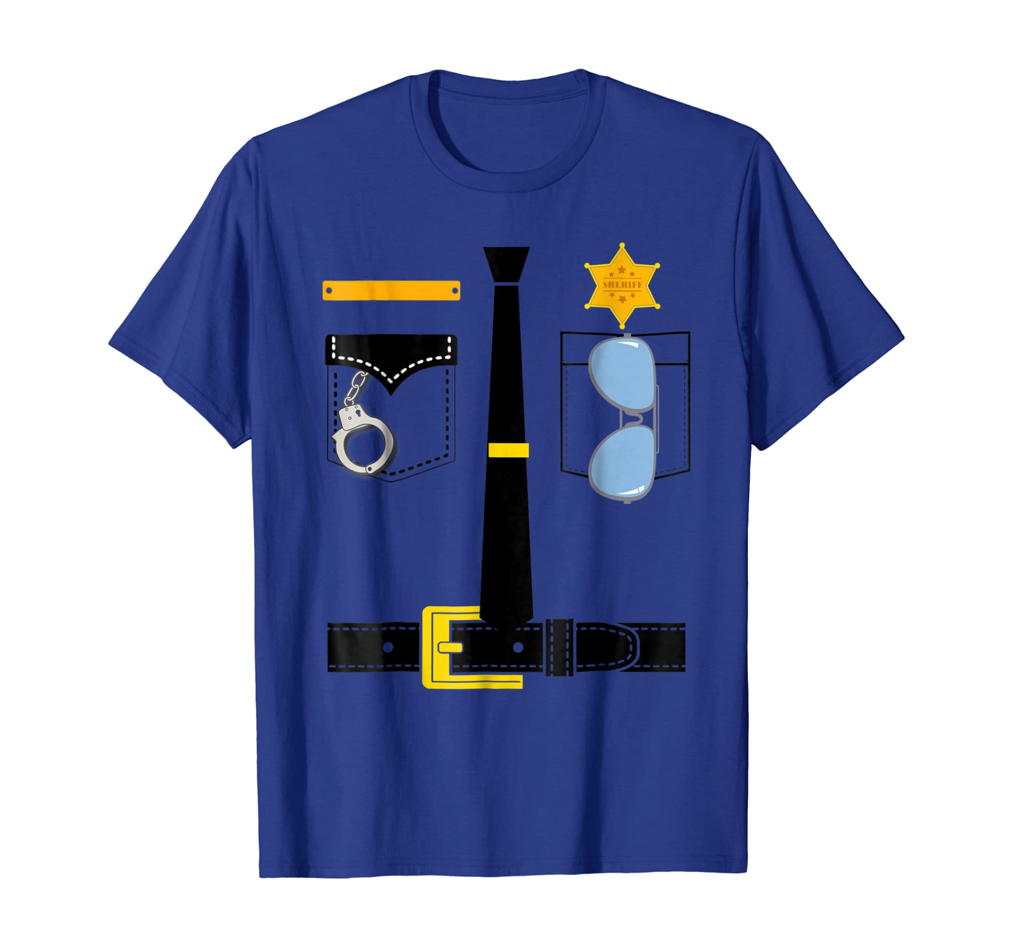 Police Uniform Costume Halloween Kids T-Shirt