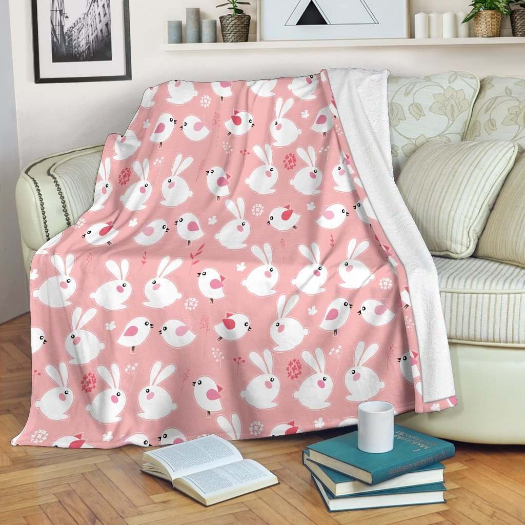 Bunny Rabbits Cla1910649F Sherpa Fleece Blanket