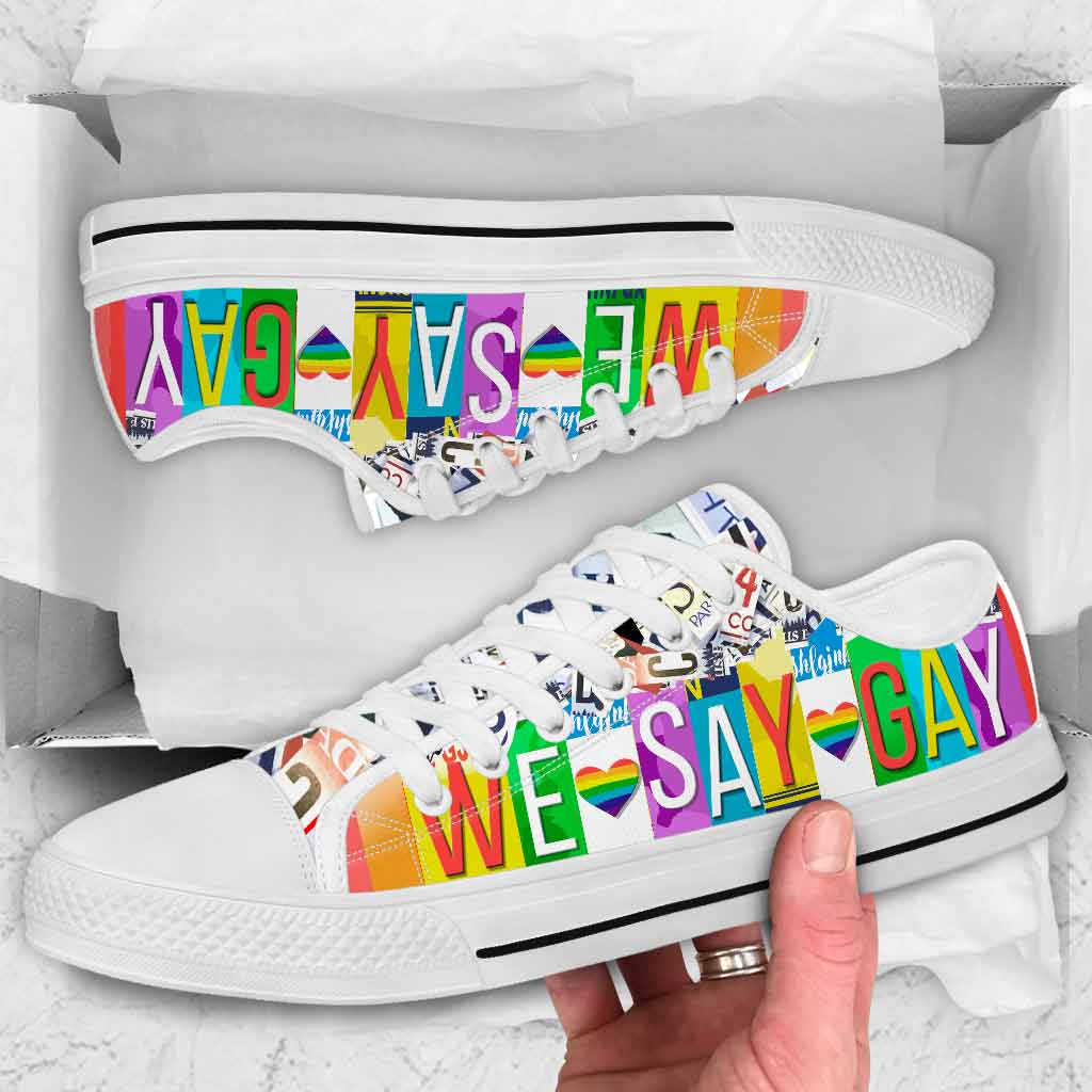 We Say – Lgbt Support Low Top Shoes