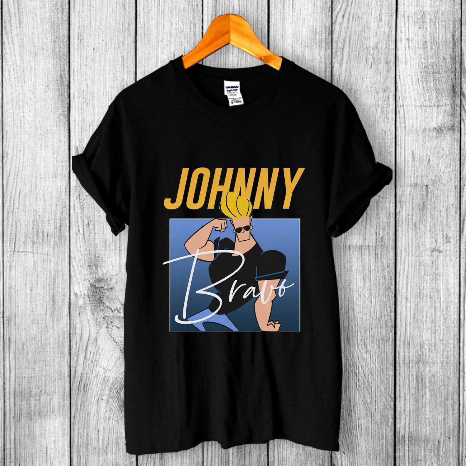 Johny Bravo Vintage Shirt Adult Halloween Shirt Animated Cartoon Bunny Bravo Unisex Shirt Homage Shirt Vintage 80’S