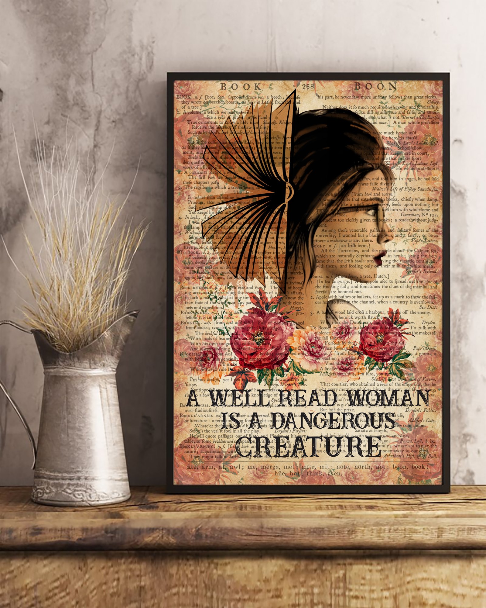 A WELL READ WOMAN IS A DANGEROUS CREATURE T Shirt Hoodie Gift For Friend Gift For Family