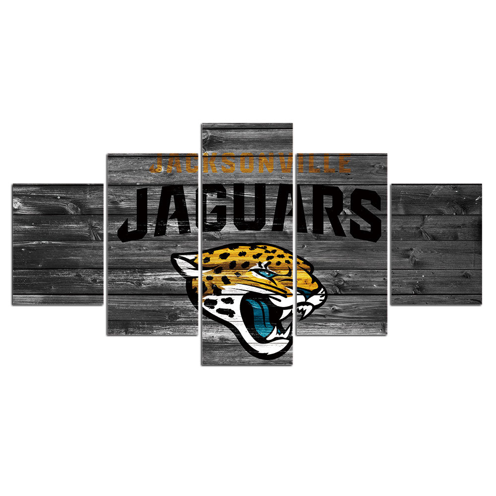 Jacksonville Jaguars Wall Decor Wooden No 2 Canvas Print