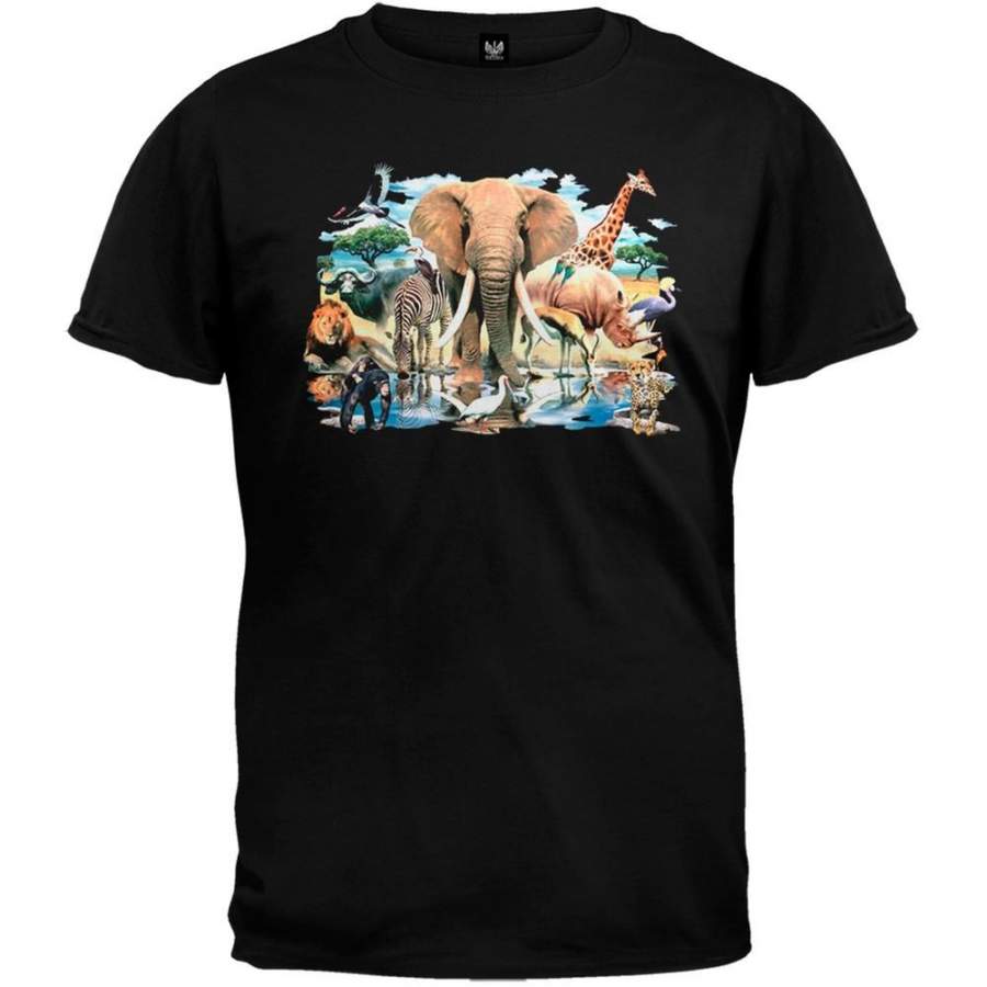 3DT – African Oasis Black T-Shirt