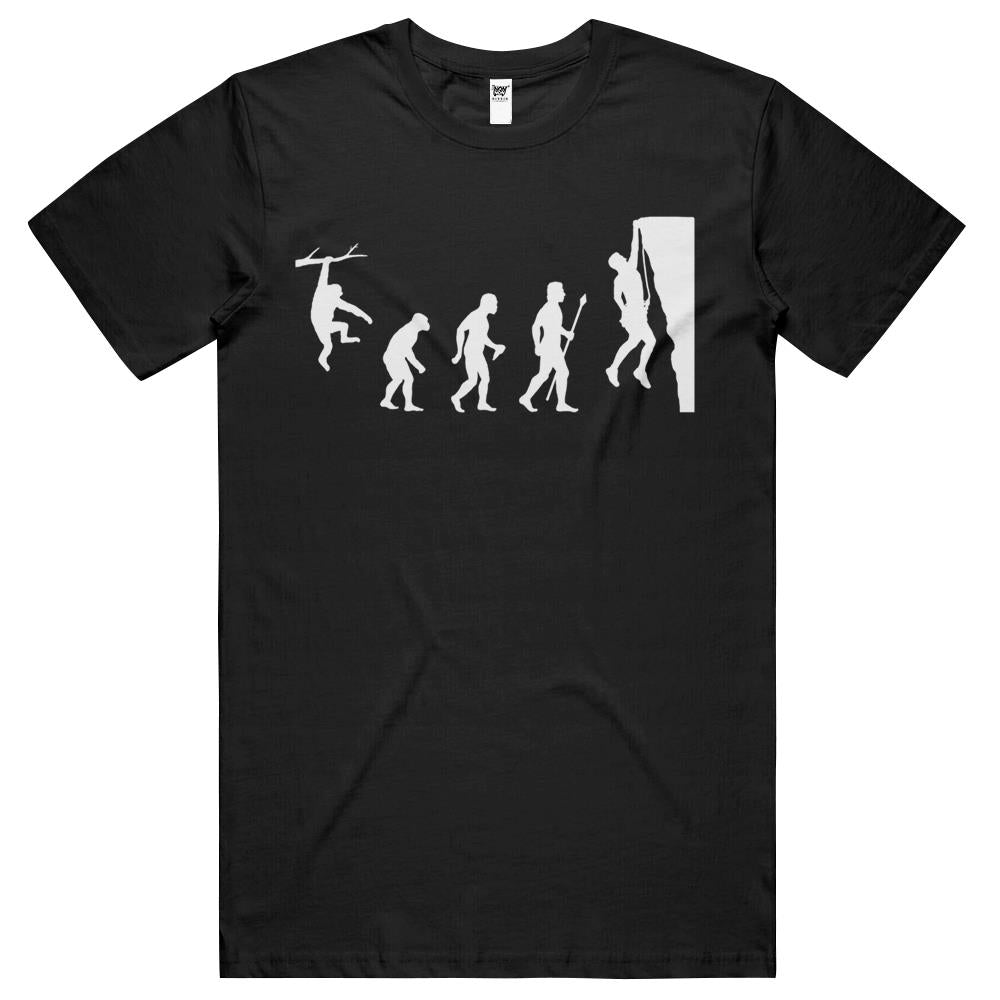 Funny Rock Climbing Evolution T Shirt T Shirts