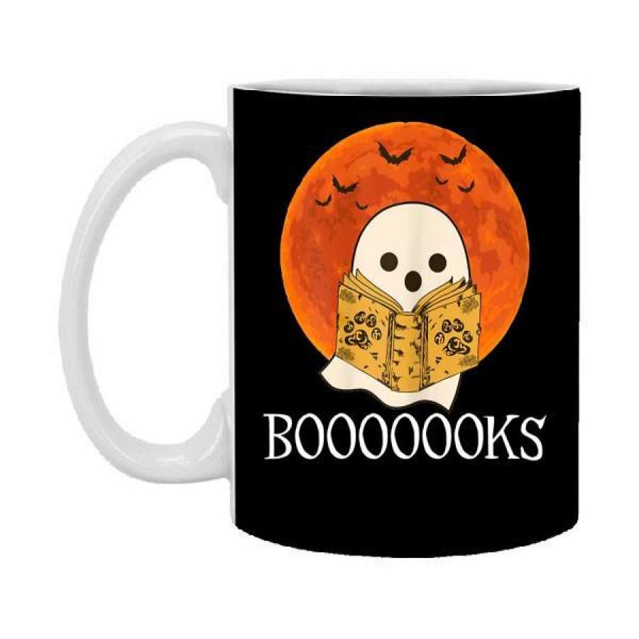 Booooooks Shirt Boo Read Books Halloween 11 oz Mug