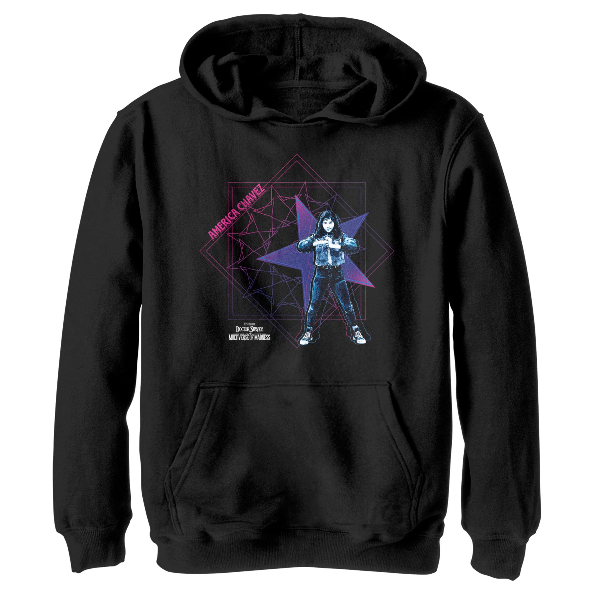 Boy’S Marvel Doctor Strange In The Multiverse Of Madness America Chavez Power Pose Pull Over Hoodie