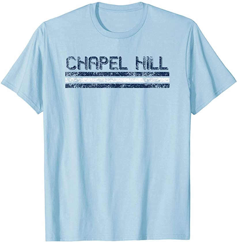 Chapel Hill North Carolina Retro Vintage Weathered Throwback T-Shirt