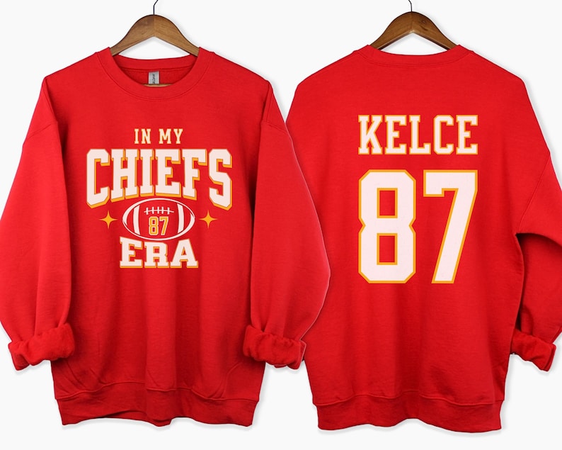 In My Chiefs Era Shirt, Travis Kelce Shirt, Kansas City Chiefs, American Football Sweatshirt, Travis Kelce, In My Kelce Era, Chiefs Crewneck