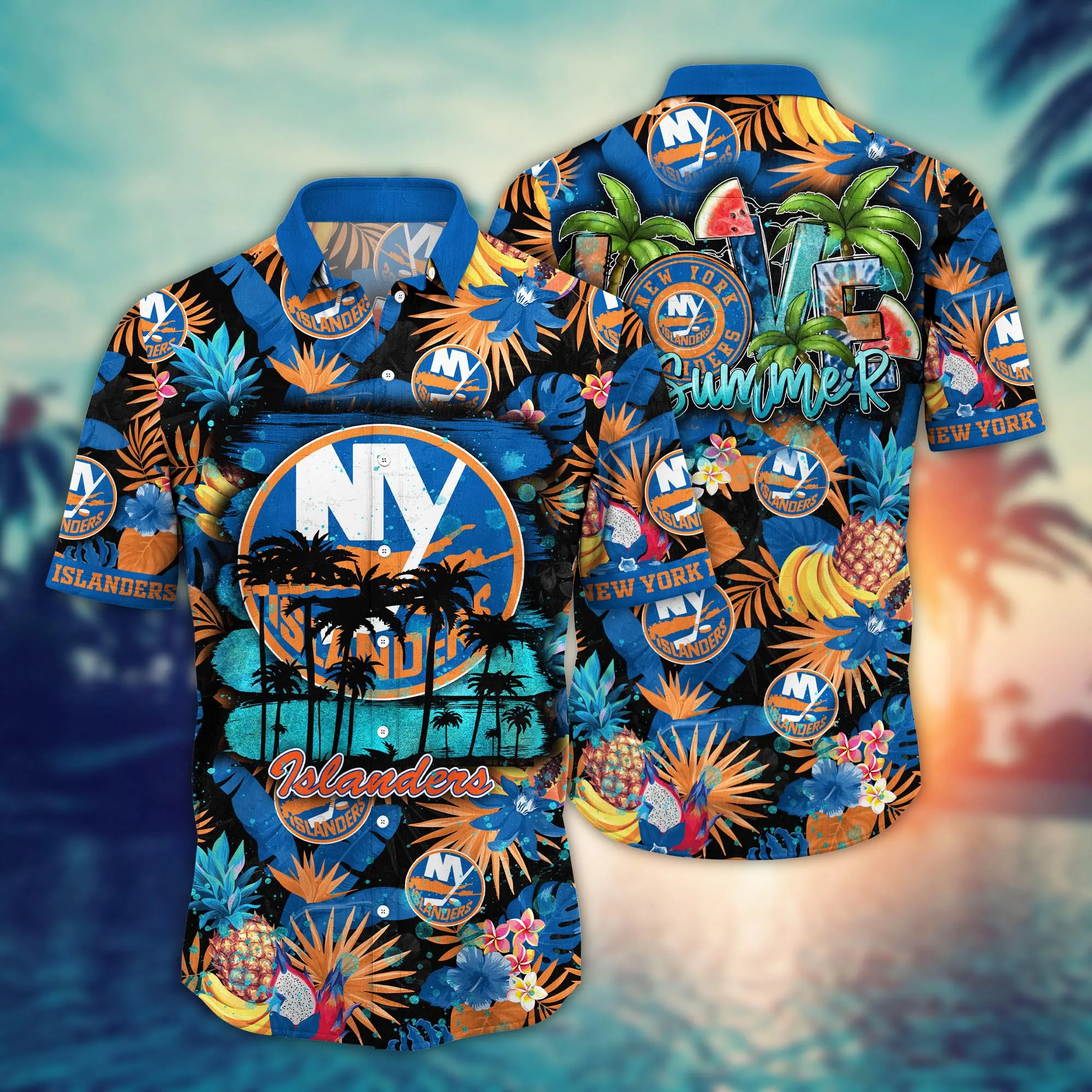 New York Islanders Nhl Hawaiian Shirt Hikingtime Aloha Shirt