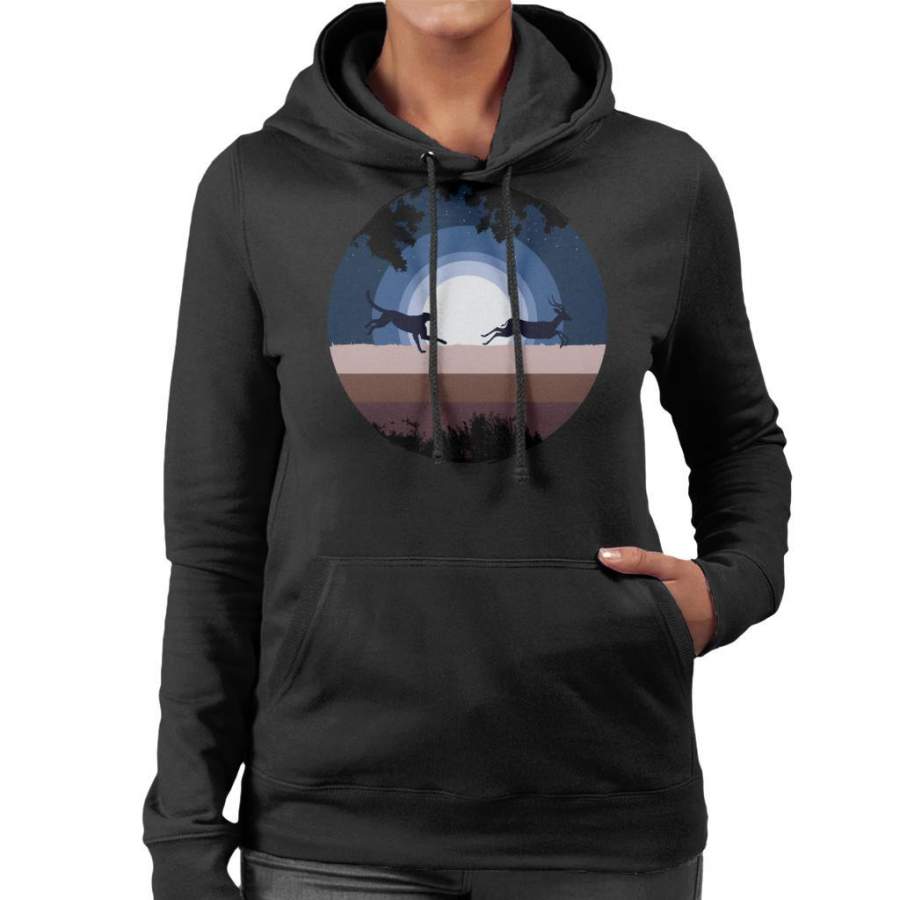 Leopard Chase Run Women’s Hooded Sweatshirt