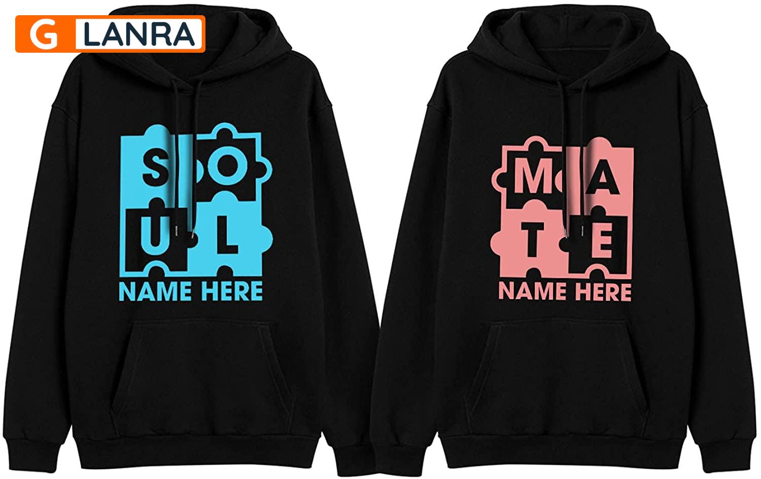 Personalized Soul Mate Hoodie, Custom Couple Hoodie, Matching Couple Hoodie, Couple Hoodie, Husband Wife Hoodie, Unisex Sweater, Sweatshirt