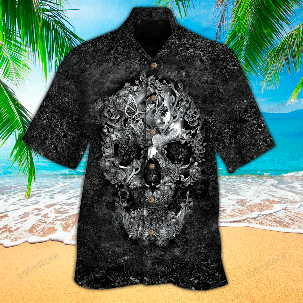 Skull Aloha Hawaiian Perfect Shirt For Lover Hawaiian Ha12679