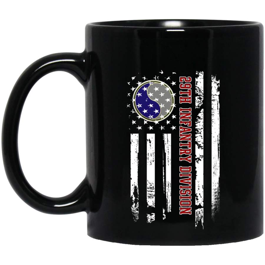 29th Infantry Division Veteran American Flag Tshirt Veterans Day Christmas Gift Mug