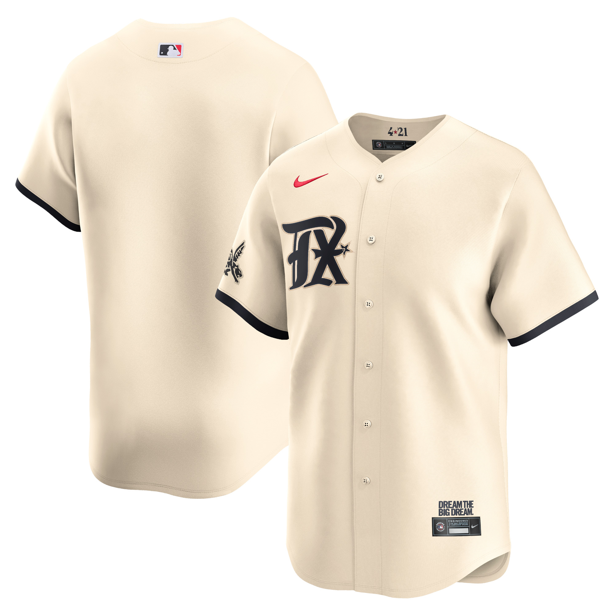 Texas Rangers City Connect Limited Jersey – Natural