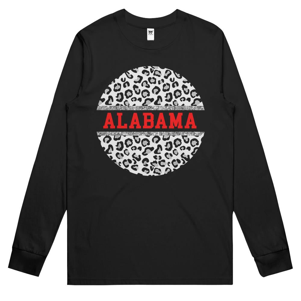 Alabama Leopard Shirt Crimson Shirt Tide Long Sleeve T Shirts