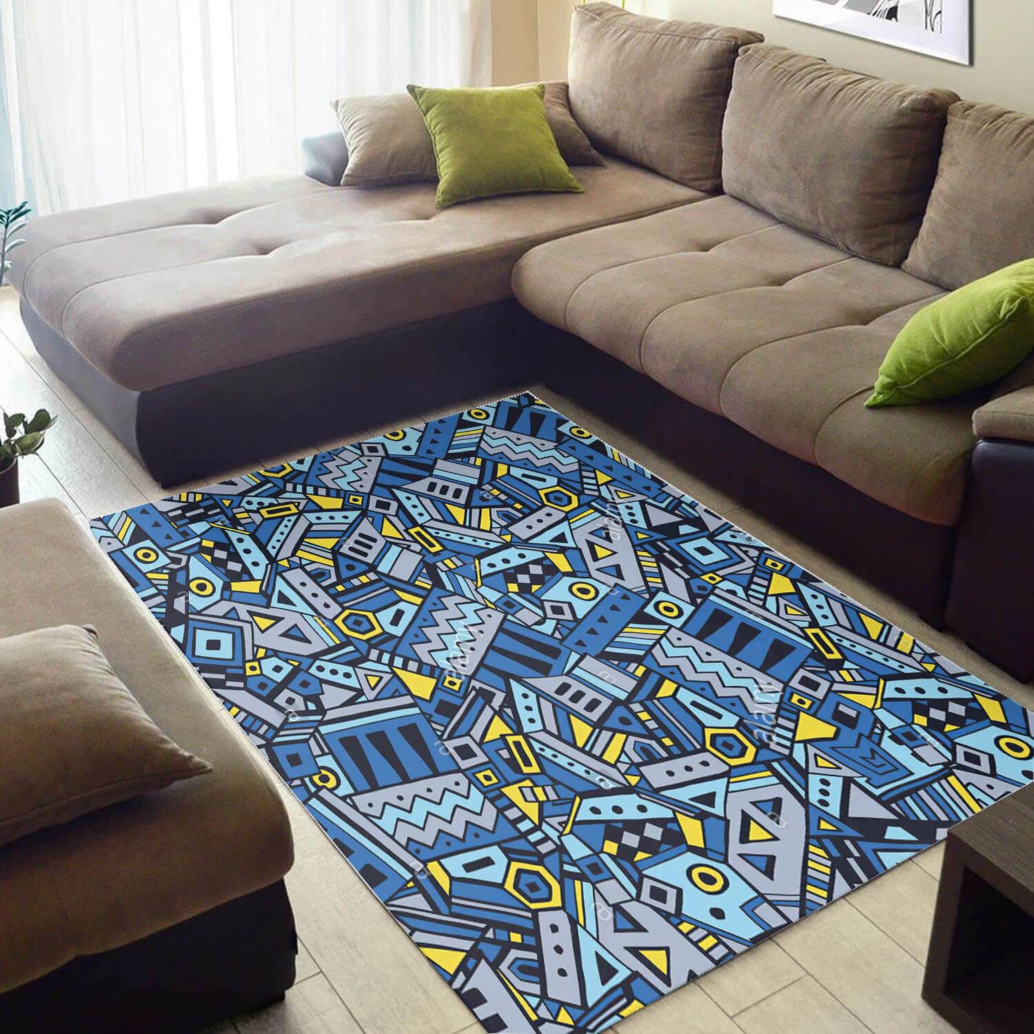 Inspired African Rug Retro African Seamless Pattern African Large Rug