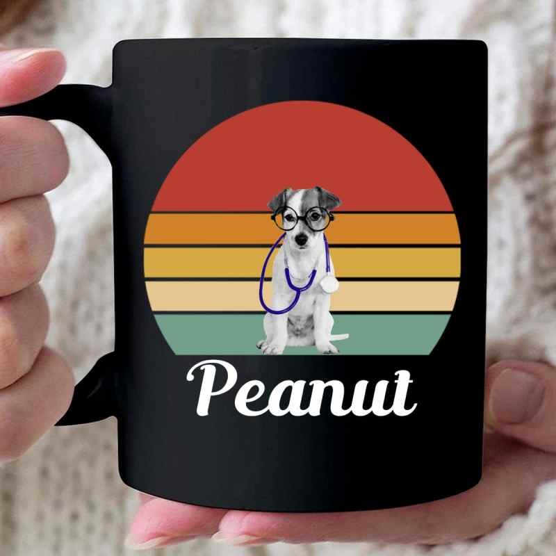 Custom Photo Dark Color Mug, Personalized Gifts For Pet Lovers, Gift For Your Loved Ones