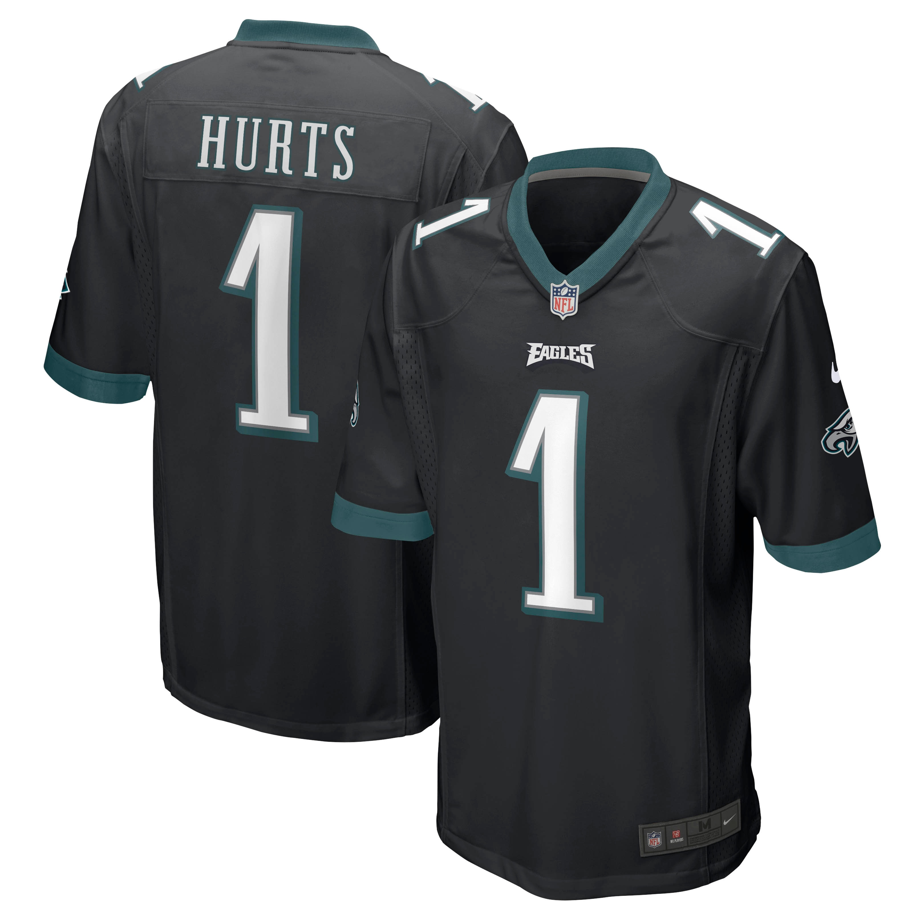 Jalen Hurts Philadelphia Eagles Game Jersey – Black