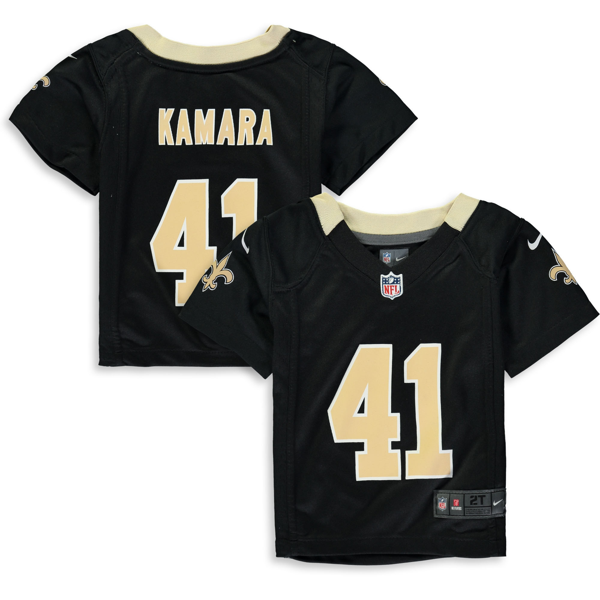 Alvin Kamara New Orleans Saints Toddler Player Game Jersey – Black NFL