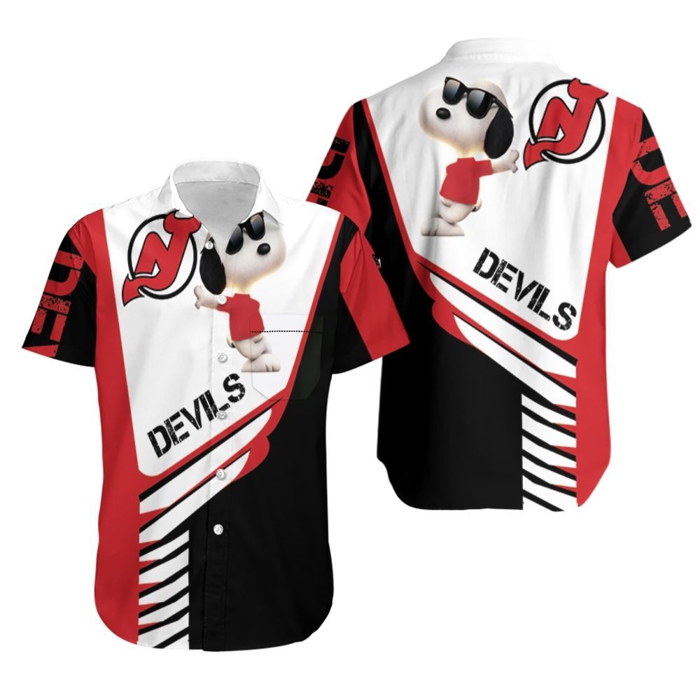 New Jersey Devils Snoopy For Lover Hoodie Hawaiian Shirt