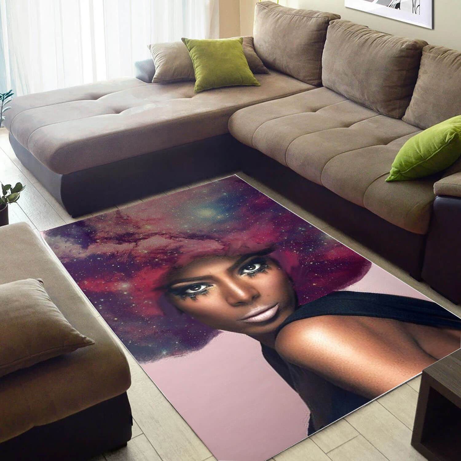 African American Area Rugs Pretty Melanin Black Girl Carpet African Design African Themed Home Decor WBG46856