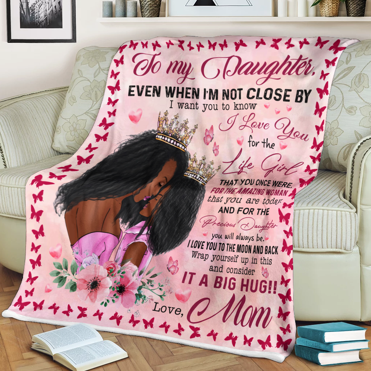 To My Daughter Little Girl Blanket