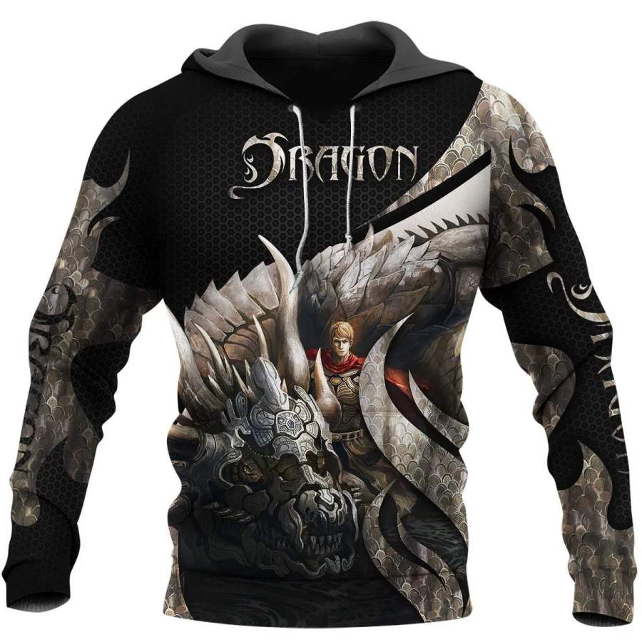 3D Tattoo and Dungeon Dragon Hoodie T Shirt For Men and Women NM050962