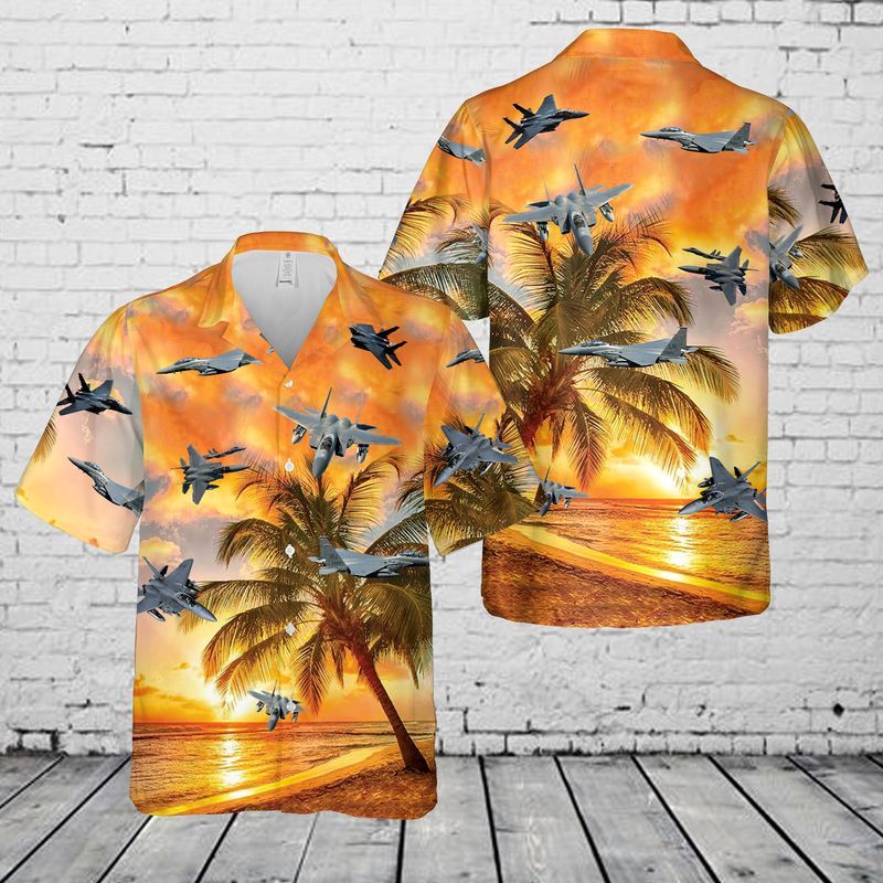 Air Force Mcdonnell Douglas F-15 Eagle Hawaiian Shirt Set | Unisex | Hs1026