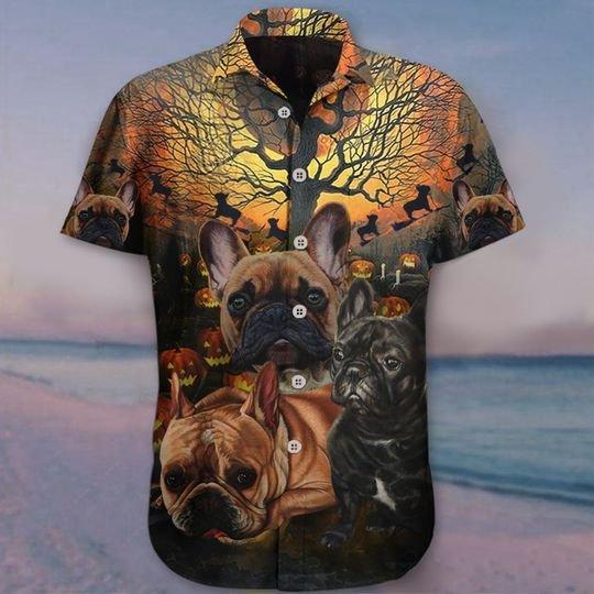 Frenchie Halloween Aloha Hawaii Shirts Unisex Ha91899